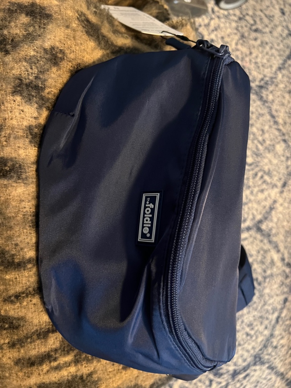 The Foldie Navy Travel Waist Pack – Hands-Free Carry